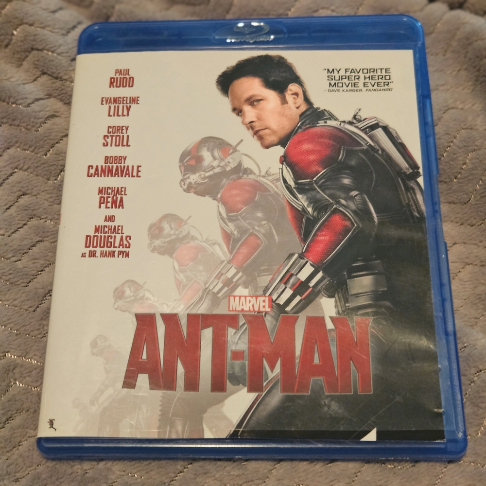 Marvel Ant-Man Blu-ray with Red and Black Suit